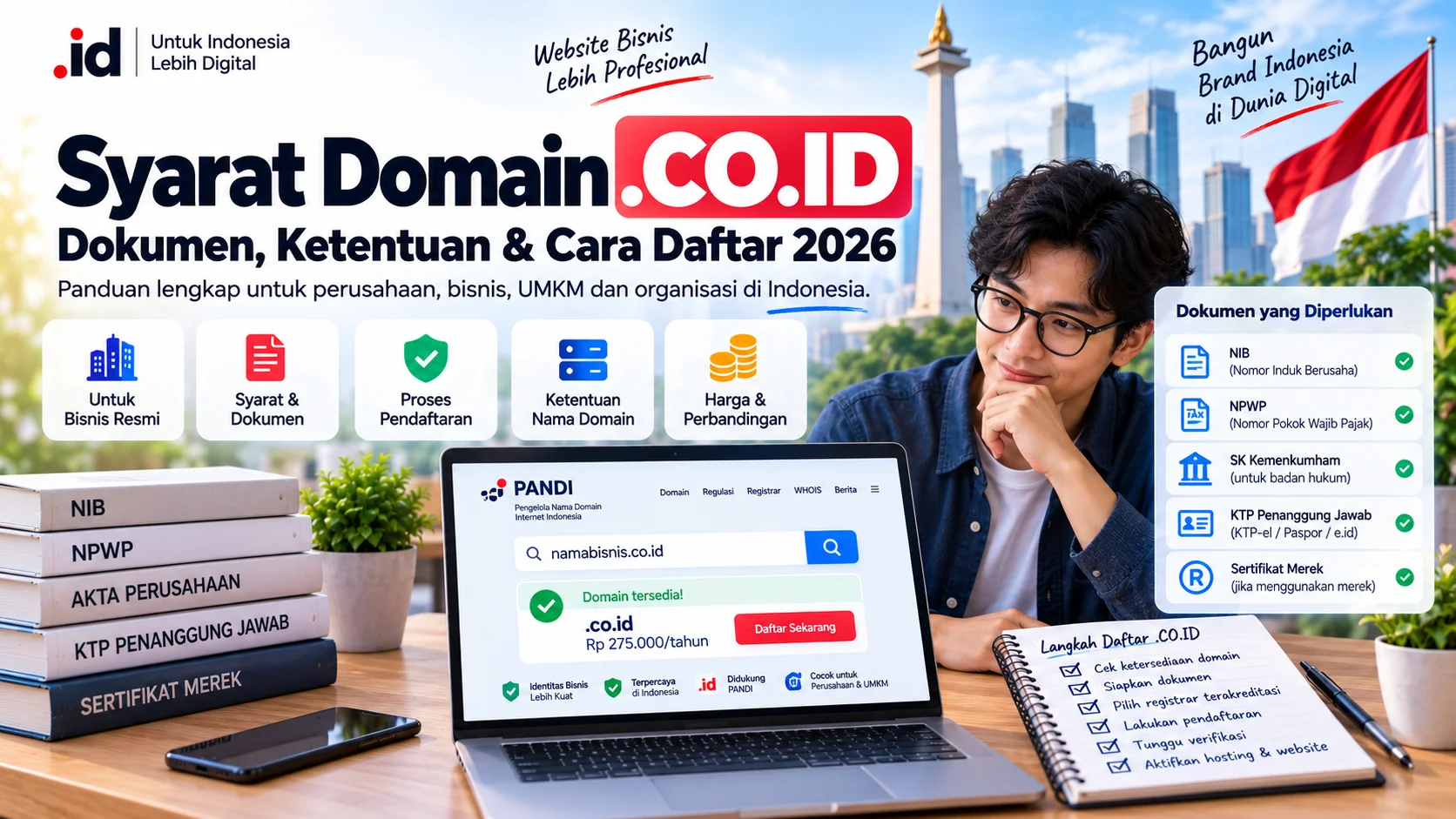 Syarat Domain CO.ID 2026: Dokumen & Cara Daftar